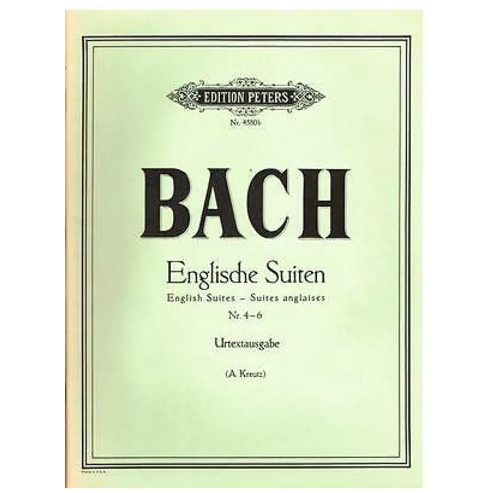 BACH SUITE INGLESI URTEXT PETERS