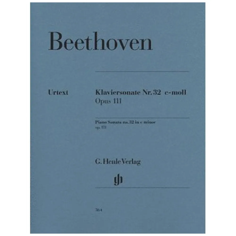 BEETHOVEN SONATA OP.111 ED. HENLE VERLAG URTEXT