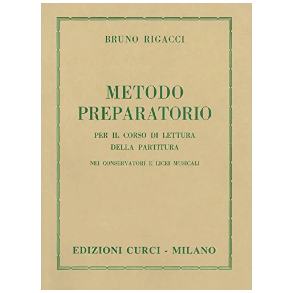 BRUNO RIGACCI METODO PREPARATORIO PER IL CORSO DI LETTURA DELLA PARTITURA