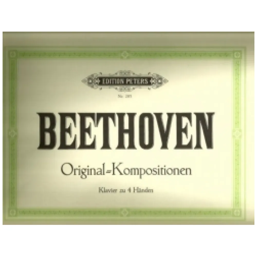 BEETHOVEN ORIGINAL KOMPOSITIONEN I° PIANOFORTE 4 MANI