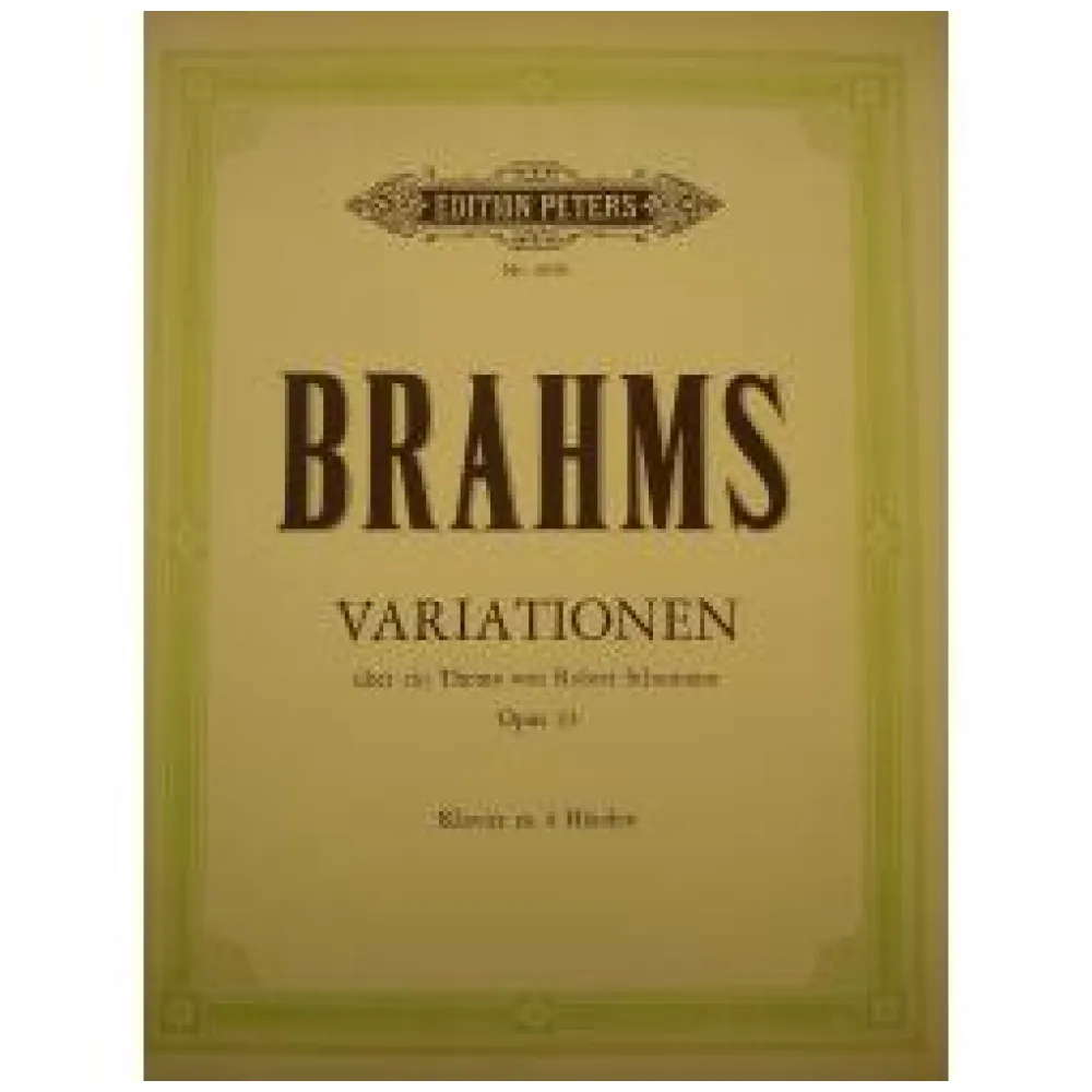 BRAHMS VARIATIONEN OPUS 23 PIANO 4 MANI