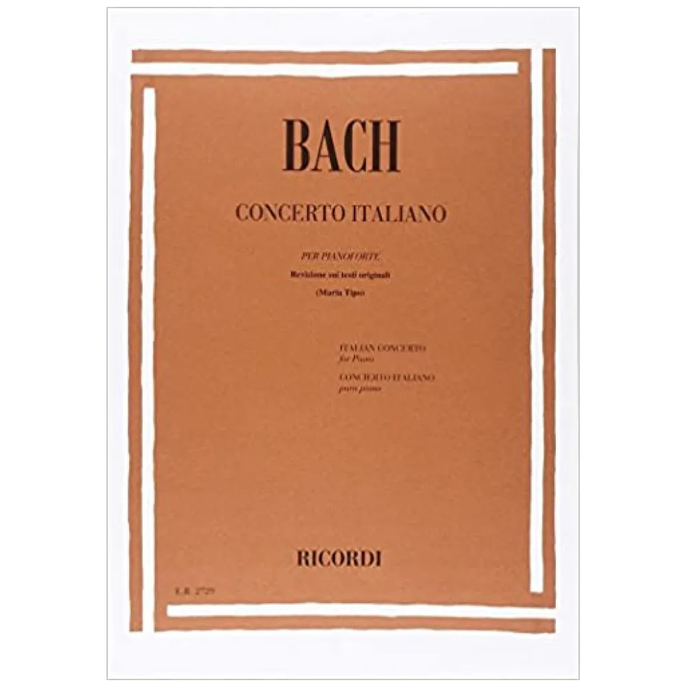 BACH CONCERTO ITALIANO RICORDI