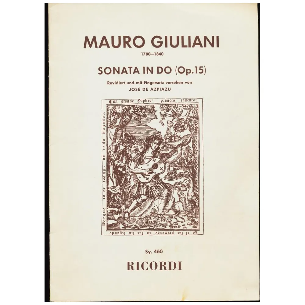 MAURO GIULIANI SONOTA IN DO OP.15