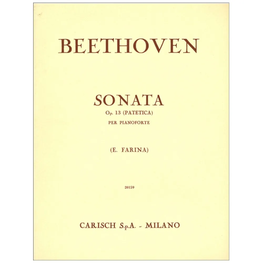 BEETHOVEN SONATA OP.13 PATETICA CARISCH