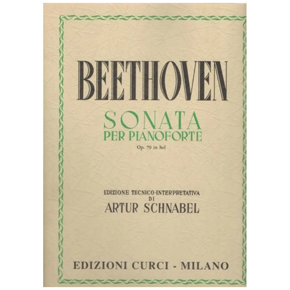 BEETHOVEN SONATA OP.79 ED. CURCI