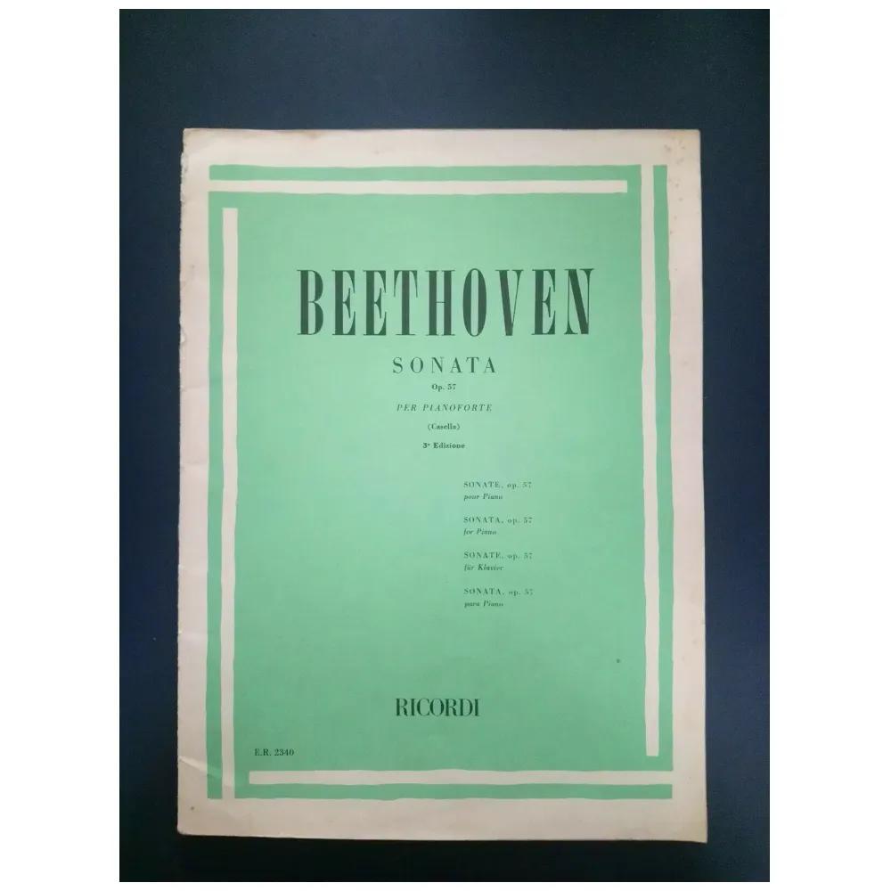 BEETHOVEN SONATA OP.57 ED. RICORDI