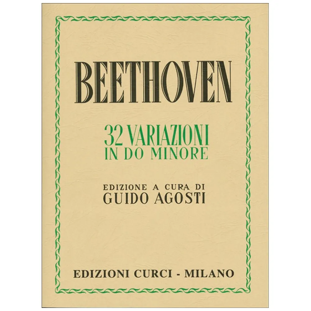 BEETHOVEN 32 VARIAZIONI IN DO MINORE ED. CURCI