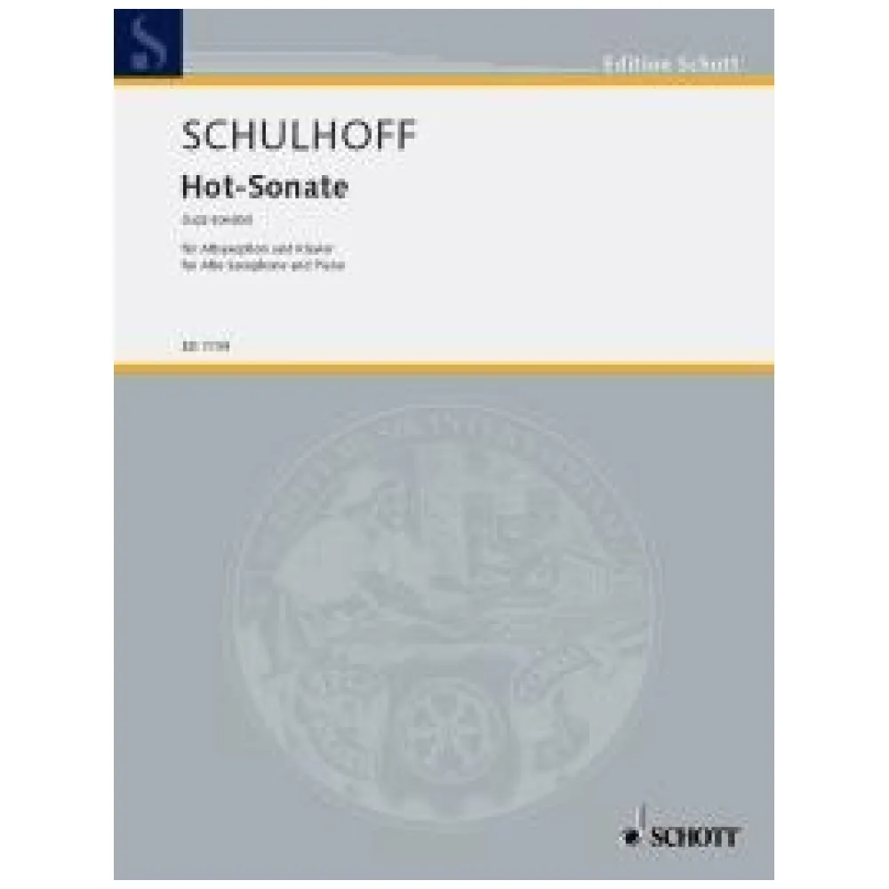 SCHULHOFF HOT SONATE FOR ALTO SAX AND PIANO