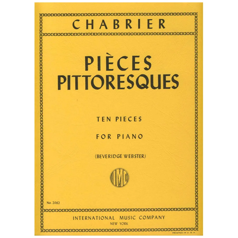 CHABRIER PIECES PITTORESQUES