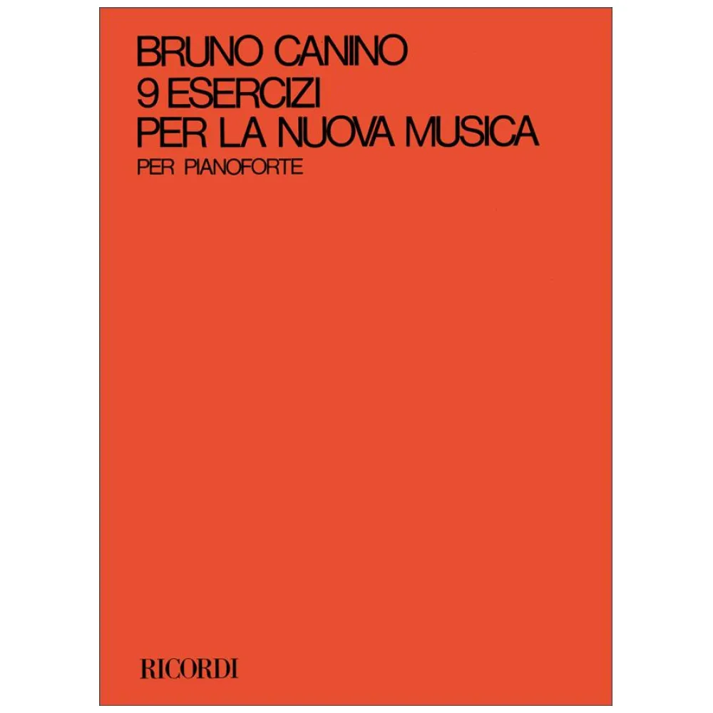 BRUNO CANINO 9 ESERCIZI PER LA NUOVA MUSICA