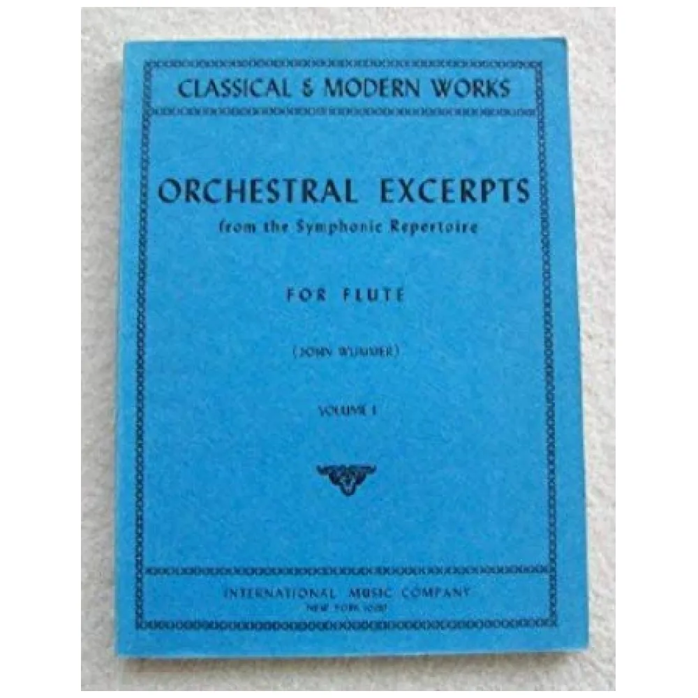 CLASSICAL & MODERN WORKS ORCHESTRAL EXCERPTS FOR FLUTE VOL.I