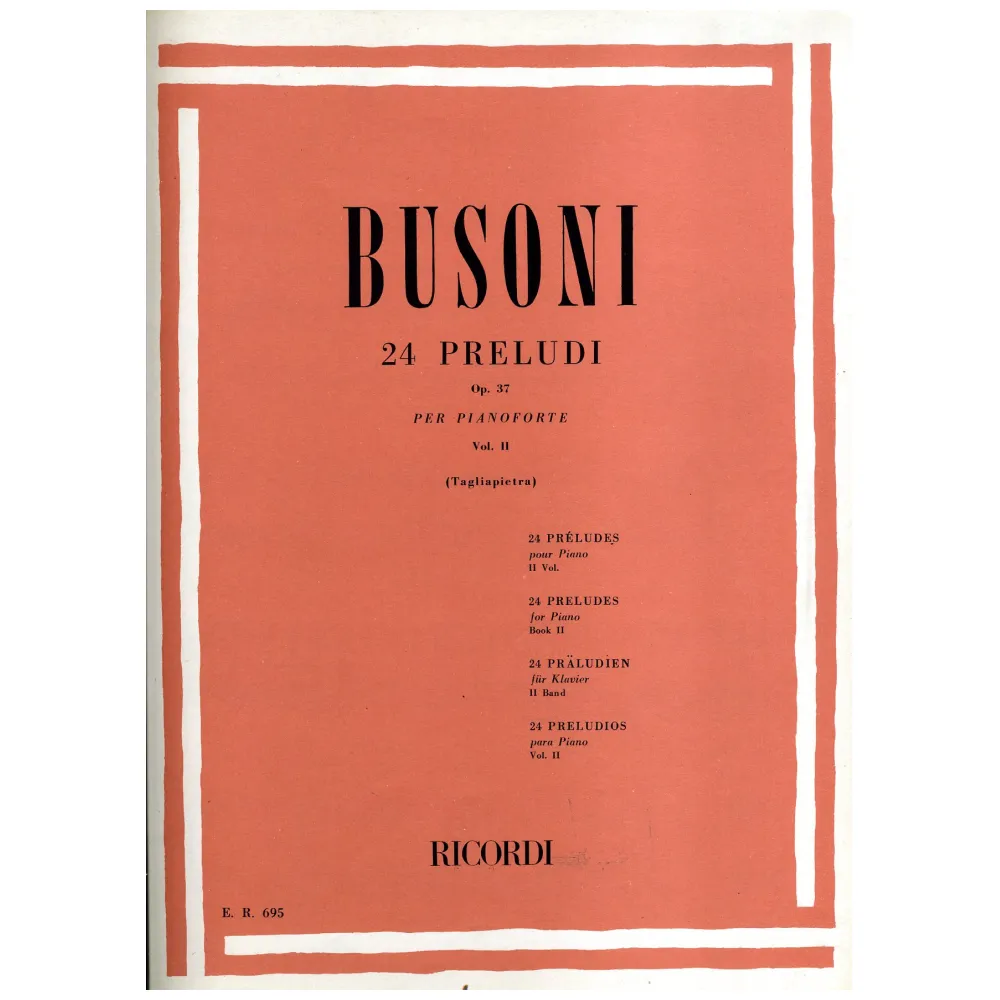 BUSONI 24 PRELUDI VOL II