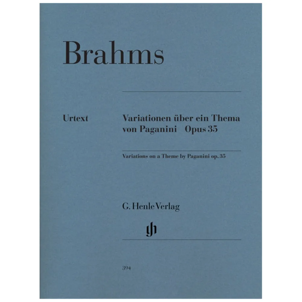 BRAHMS VARIAZIONI SU UN TEMA DI PAGANINI OP. 35 URTEXT