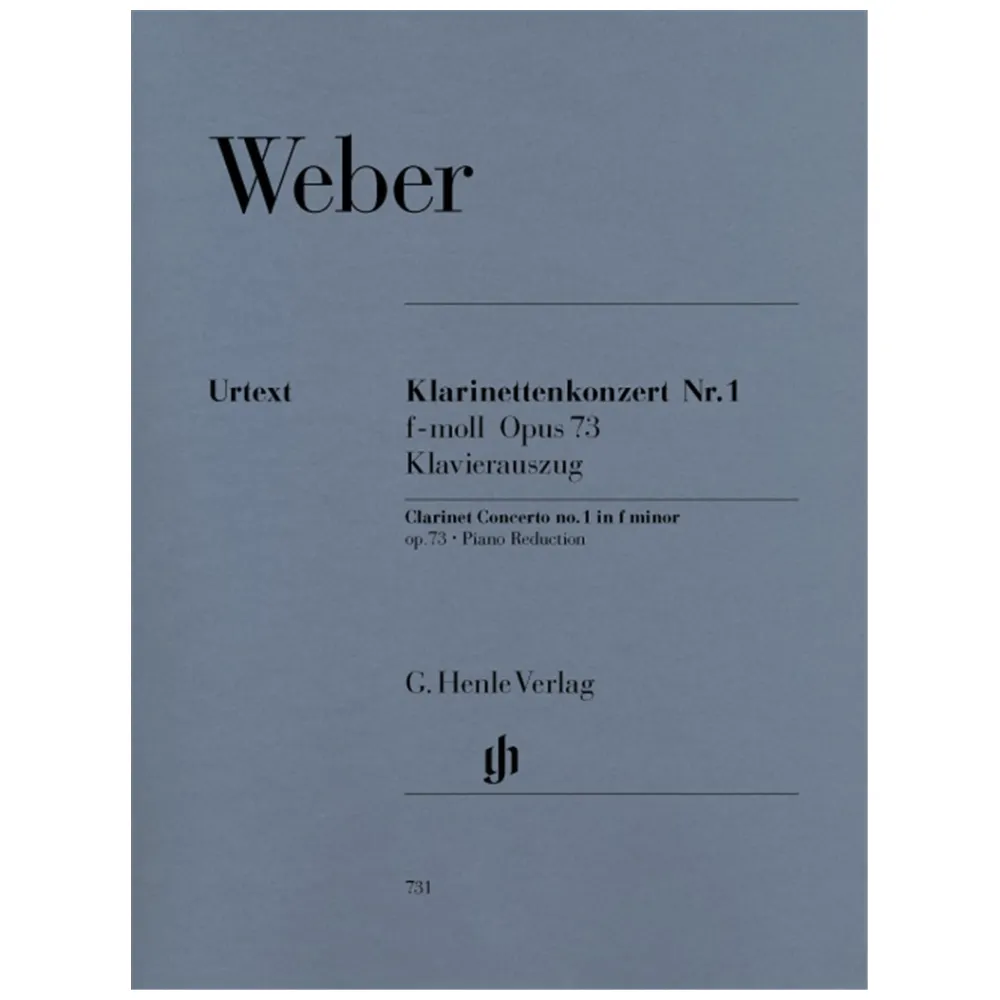 WEBER CLARINET CONCERTO NO.1 F MINOR OP.73