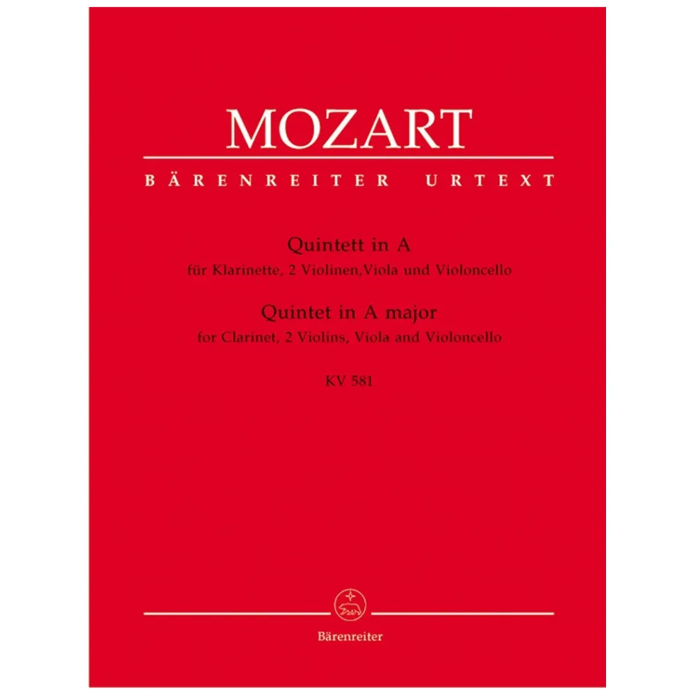 MOZART CLARINET QUINTET IN A