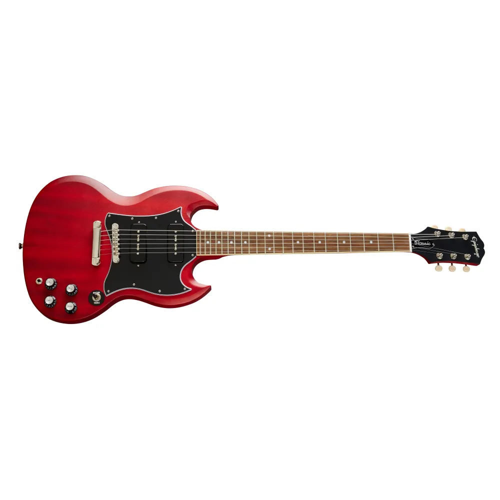 EPIPHONE SG CLASSIC WORN P90 WORN CHERRY