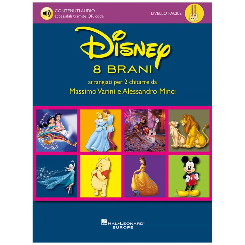 DISNEY – 8 BRANI ARRANGIATI PER CHITARRA VOL.1