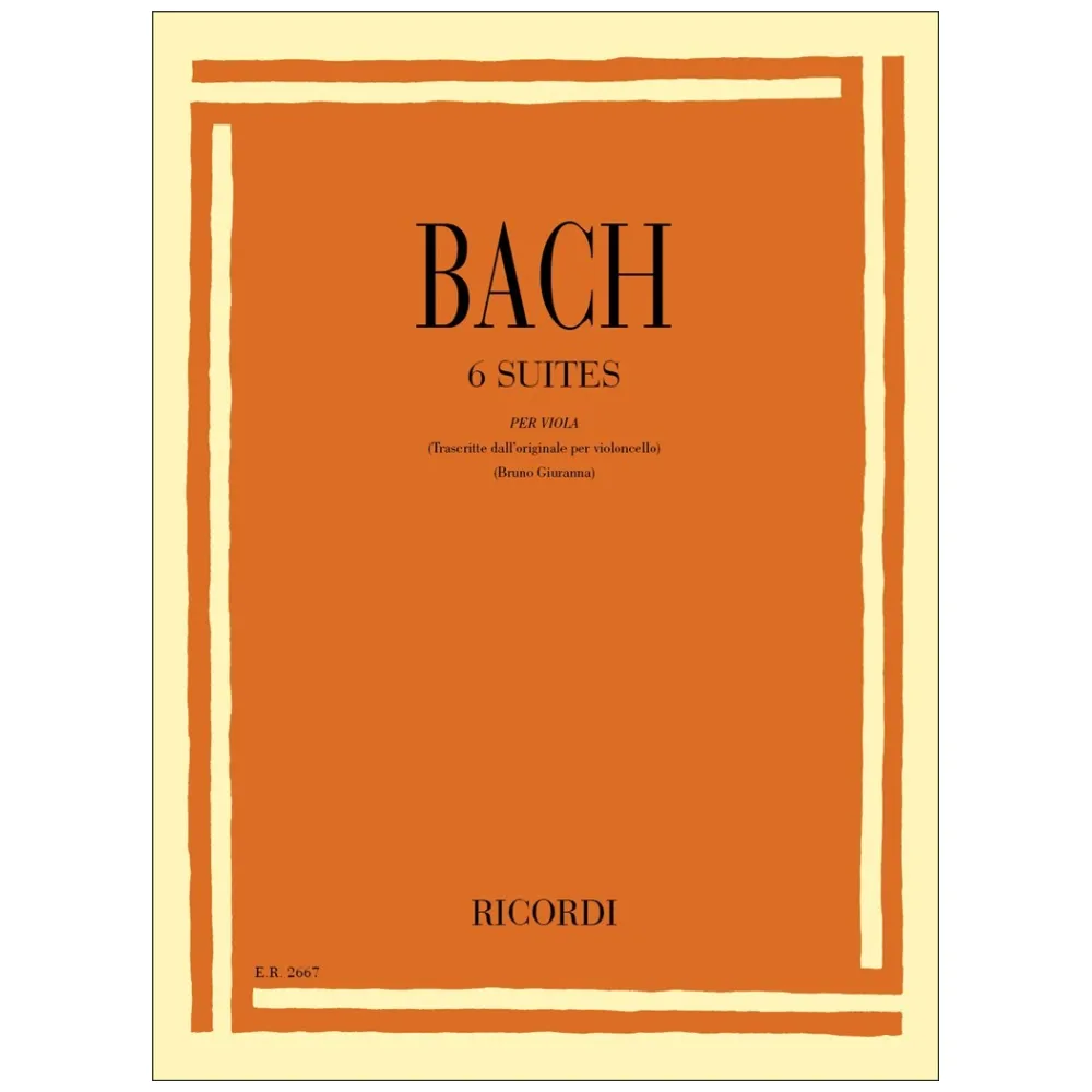 BACH 6 SUITES PER VIOLA BWV 1007 – 1012