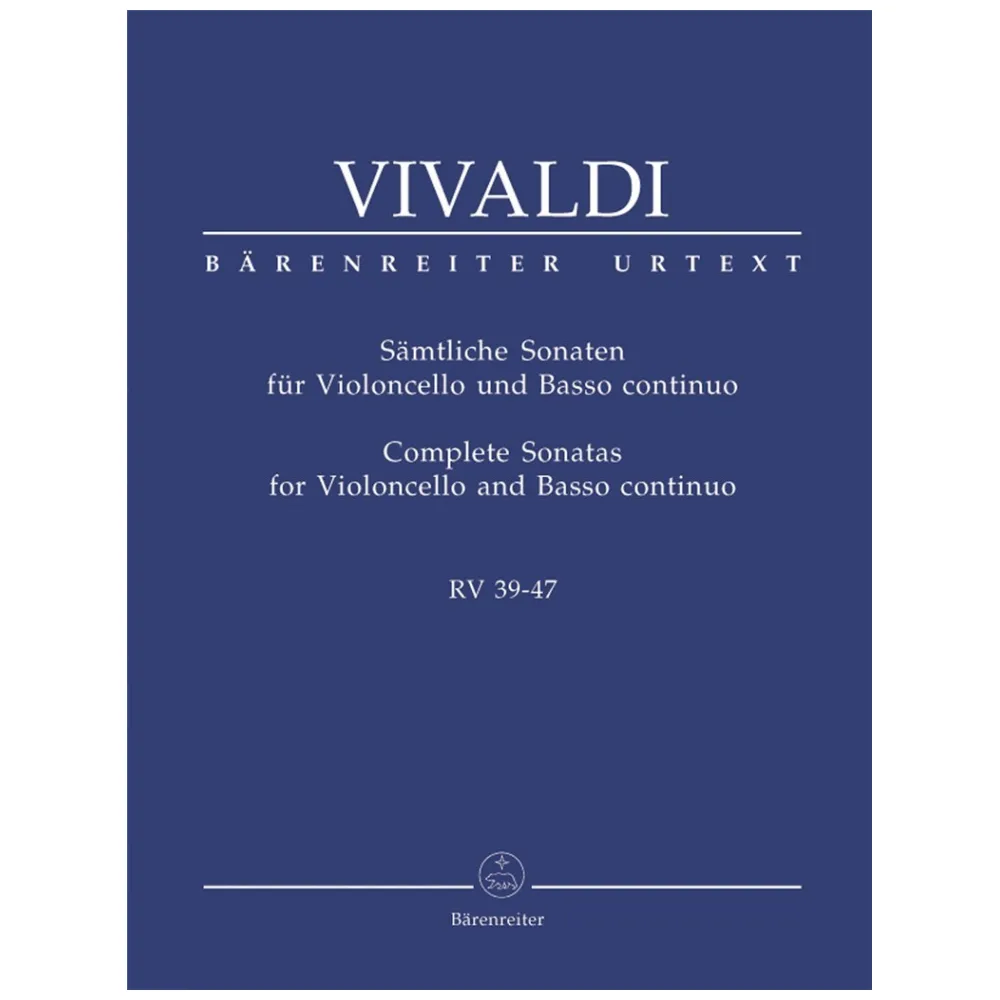 VIVALDI COMPLETE SONATAS FOR VIOLONCELLO AND BC. RV 39-47