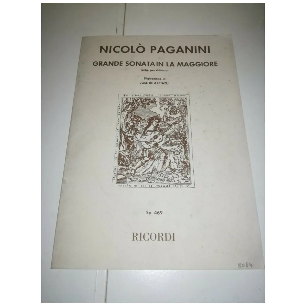 NICOLO’ PAGANINI GRANDE SONATA IN LA MAGGIORE