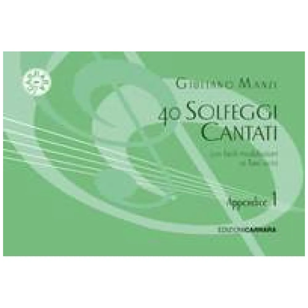 MANZI 40 SOLFEGGI CANTATI (APPENDICE AL I° CORSO)