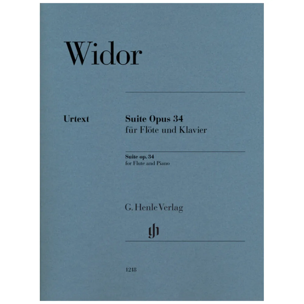 WIDOR SUITE OPUS 34 FÜR FLÖTE UND KLAVIER