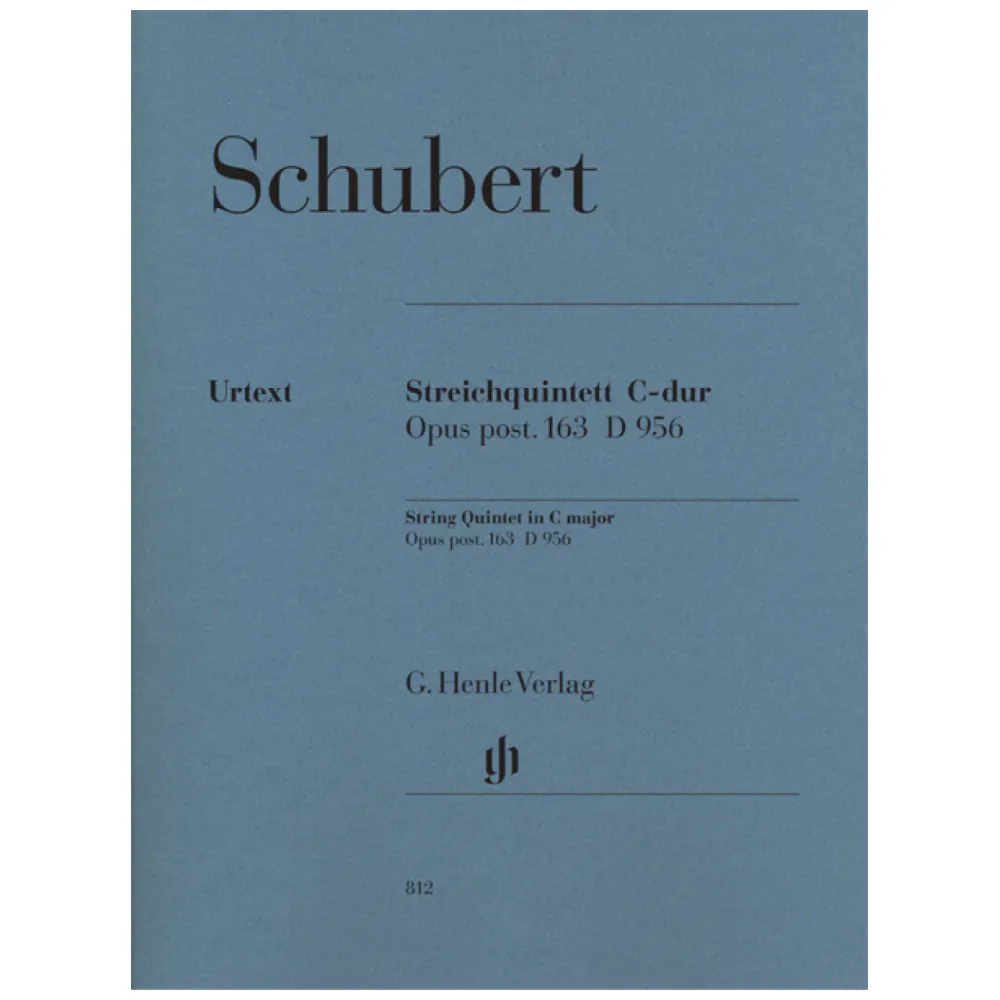 SCHUBERT STRING QUINTET C MAJOR OP. POST. 163 D 956