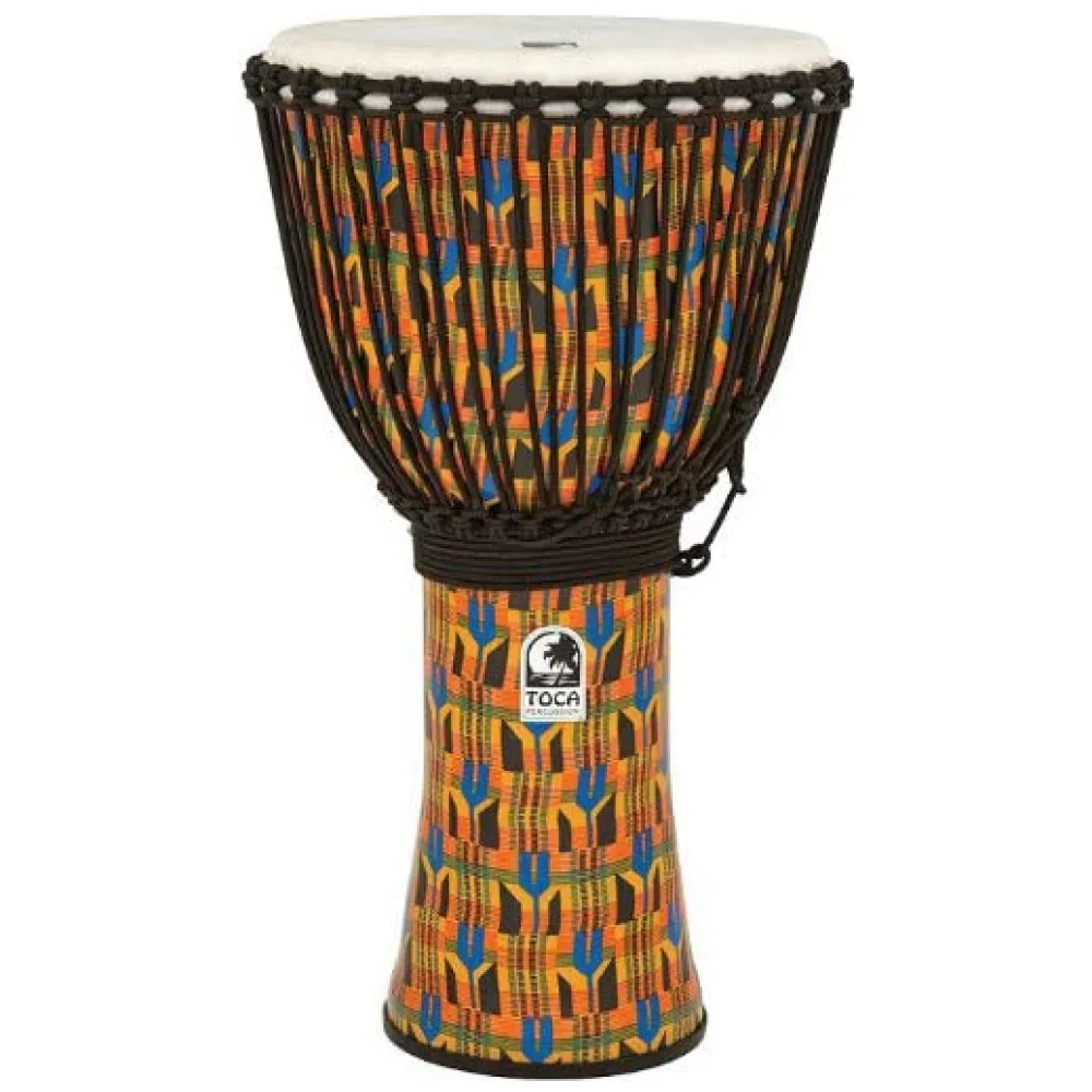 TOCA DJEMBE FREESTYLE 14″ KENTE CLOTH SFDJ 14K