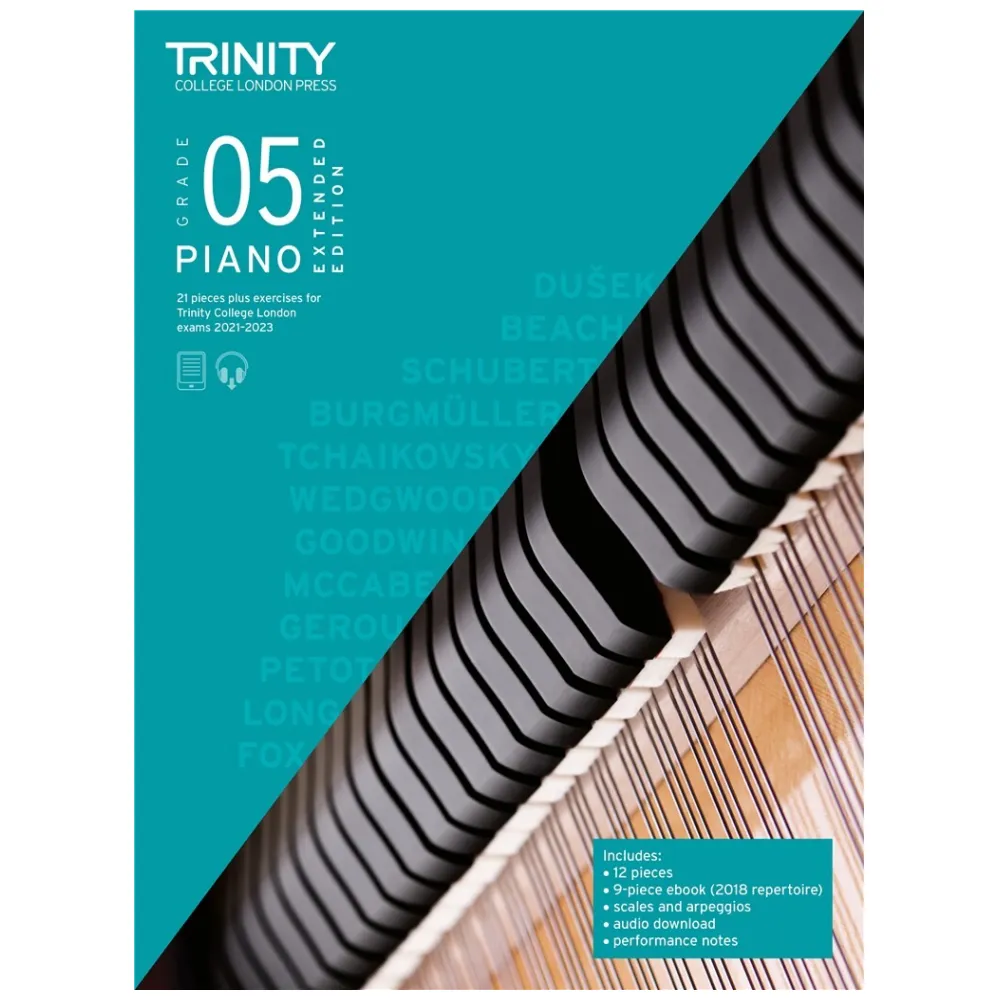 TRINITY PIANO EXAM PIECES & EXERCISES 21-23 GRADE 5 EXT ED