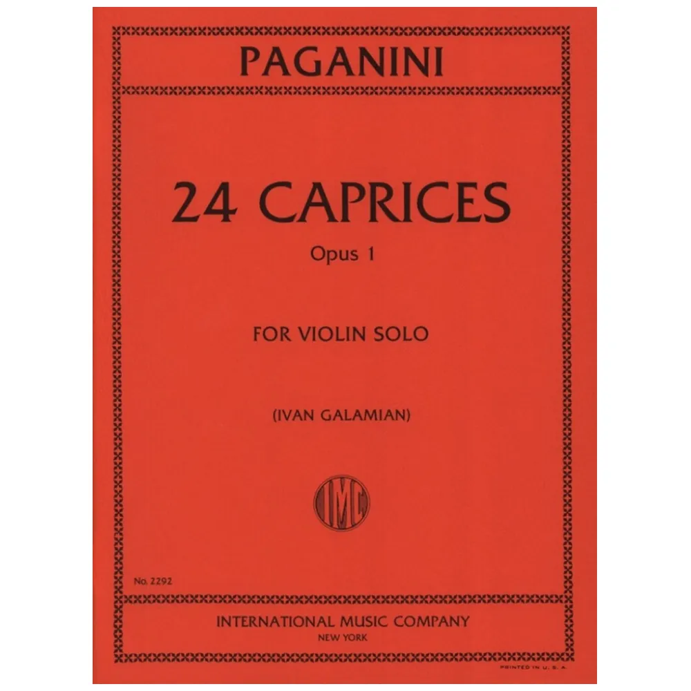 PAGANINI 24 CAPRICCI OP. 1 (GALAMIAN)