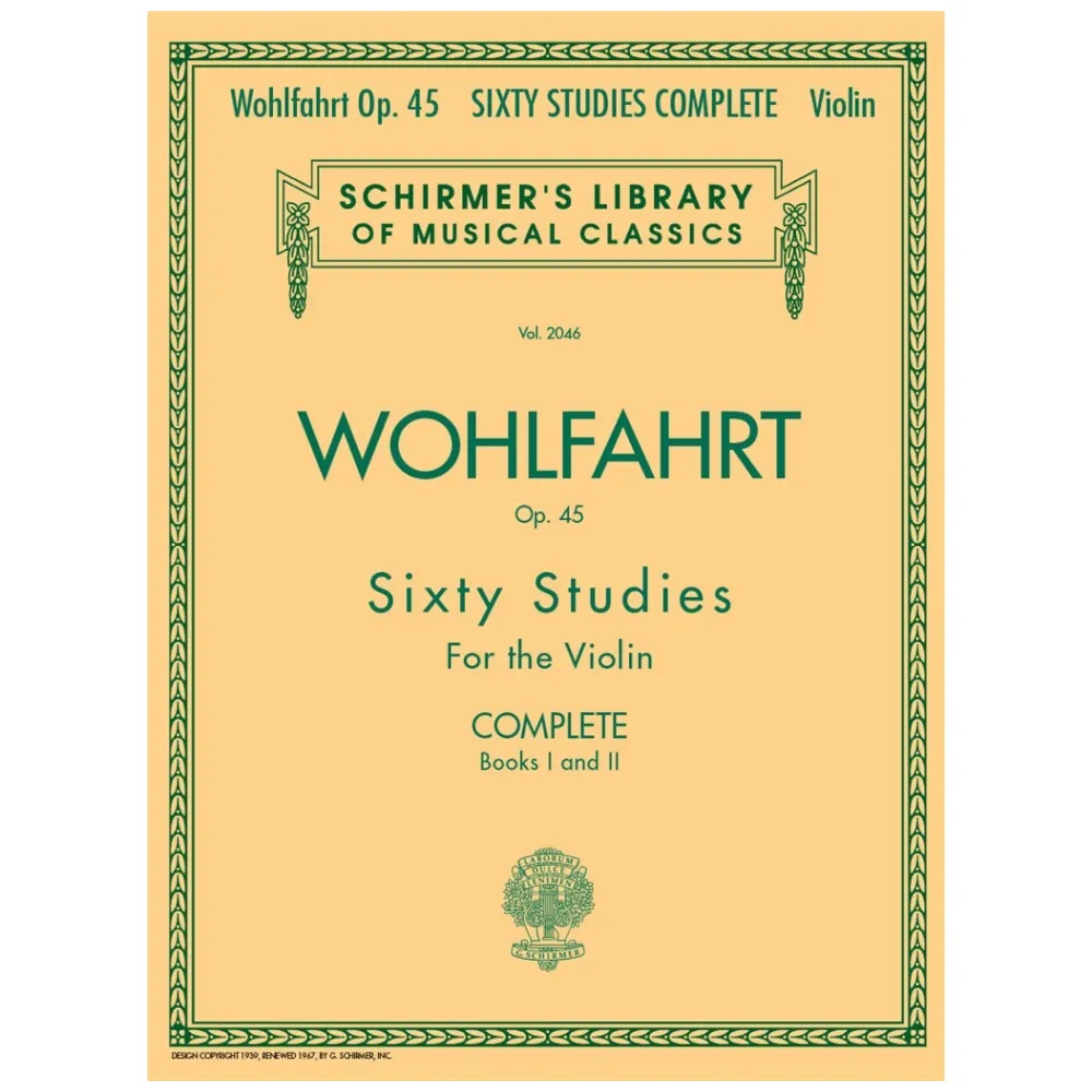 WOHLFAHRT – 60 STUDIES, OP. 45 COMPLETE