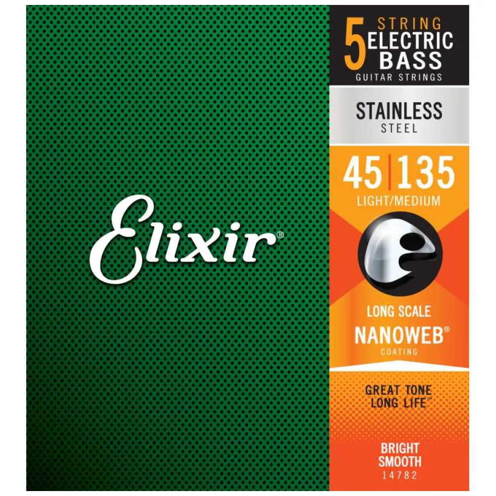 ELIXIR 14782 NANOWEB ELECTRIC BASS STAINLESS 45/135