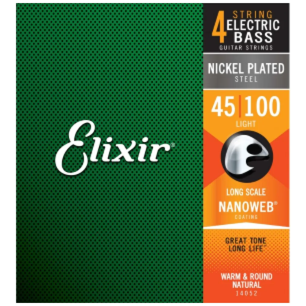 ELIXIR 14052 NANOWEB ELECTRIC BASS NICKEL 45/100