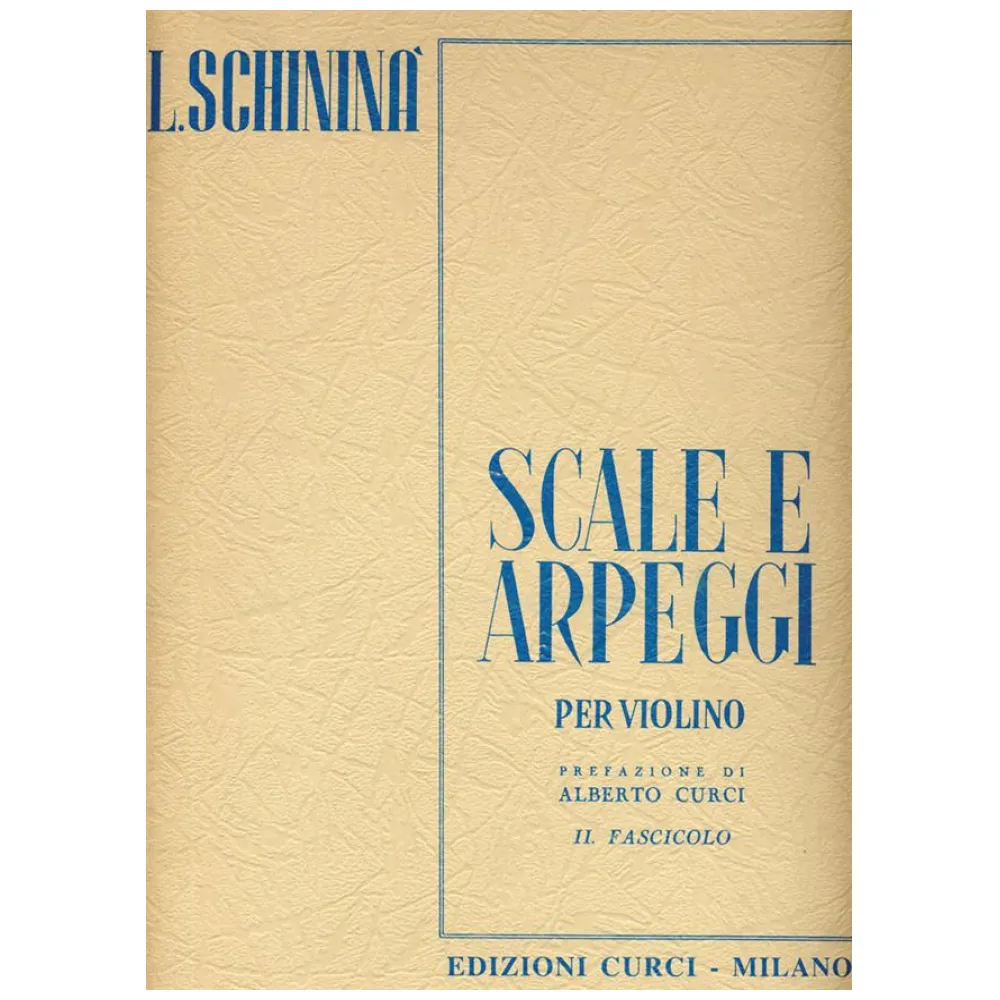 LUIGI SCHININA’ – SCALE E ARPEGGI PER VIOLINO VOL. II