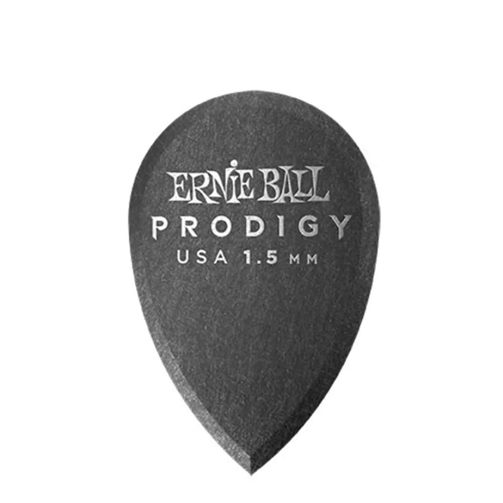 ERNIE BALL 9330 Plettri Prodigy Teardrop Black 1,5mm Busta 6