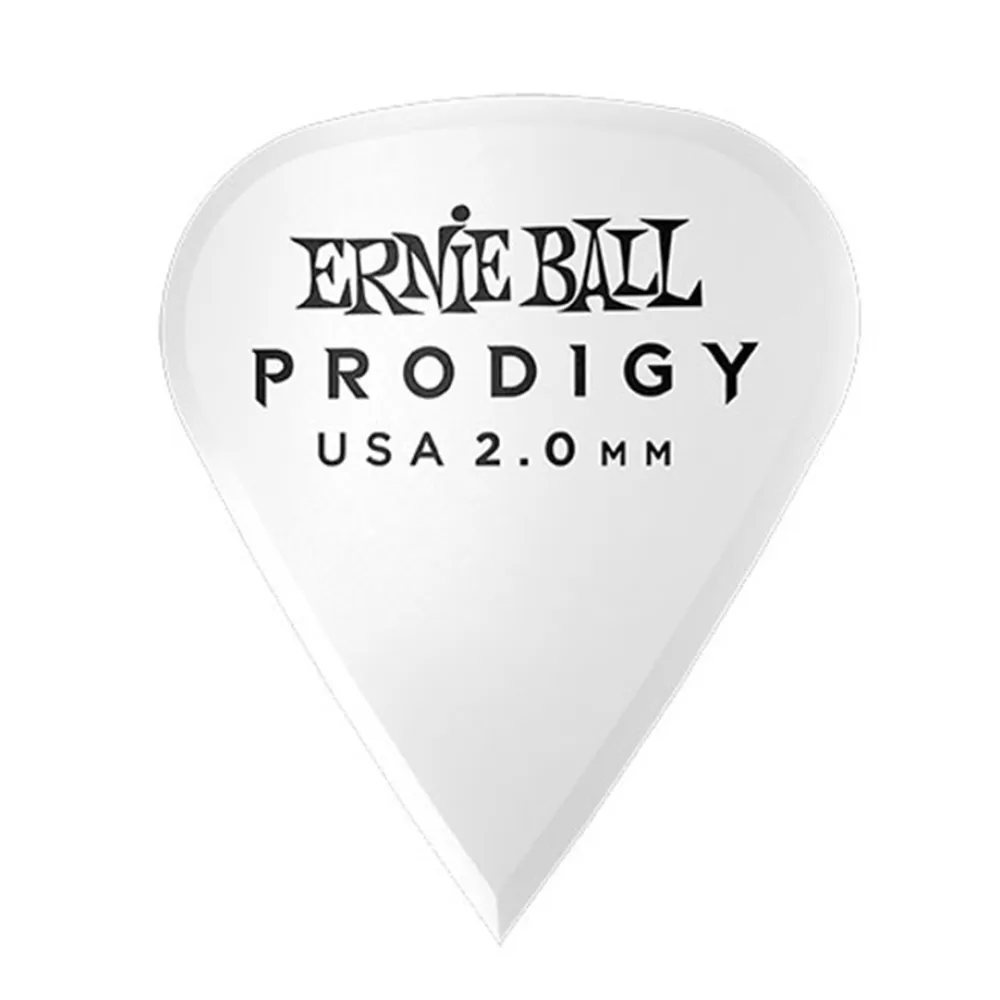 ERNIE BALL 9341 Plettri Prodigy Sharp White 2,0mm Busta 6