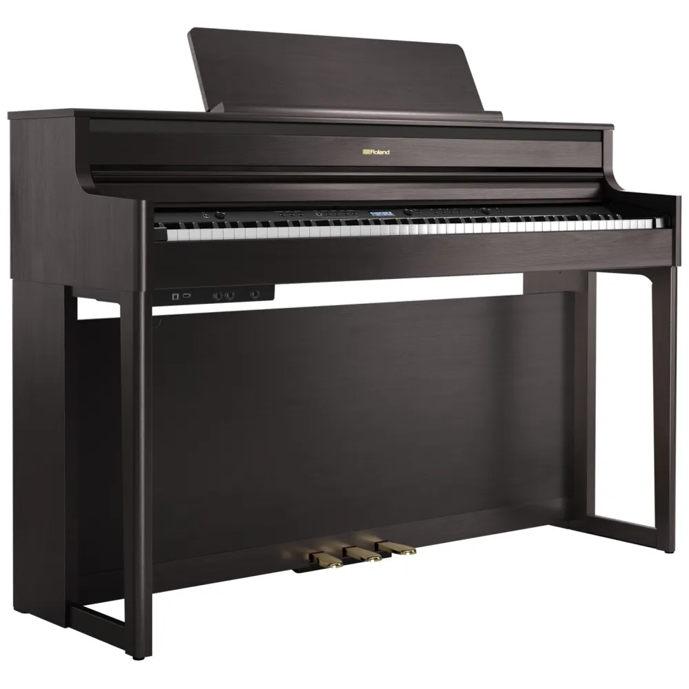 ROLAND HP704DR DARK ROSEWOOD CON STAND