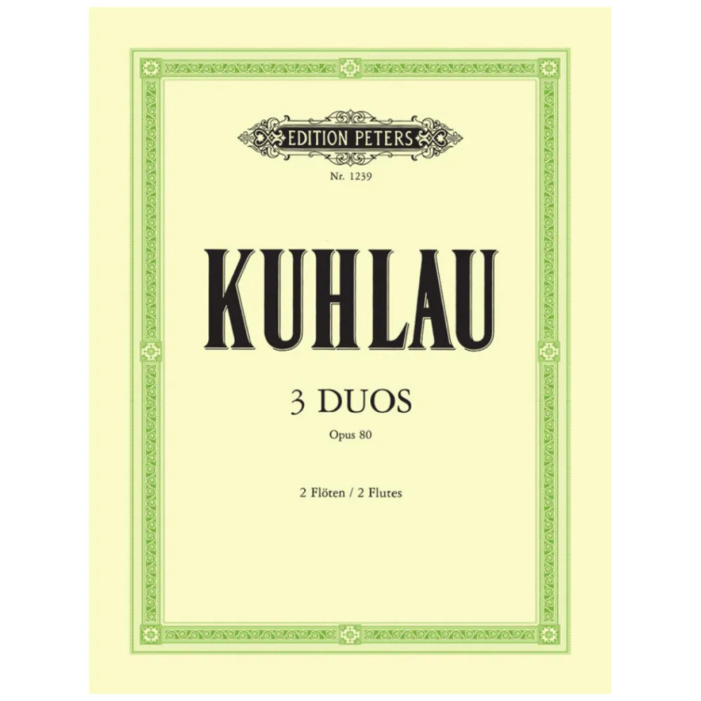 KUHLAU 3 DUOS OP.80 PER 2 FLAUTI