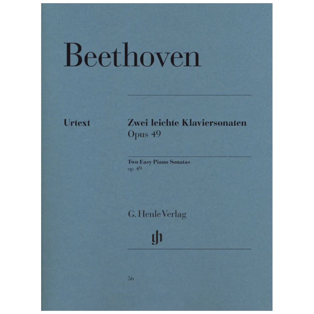 BEETHOVEN SONATAS OP.49 NO.1 AND 2
 ED. HENLE VERLAG URTEXT