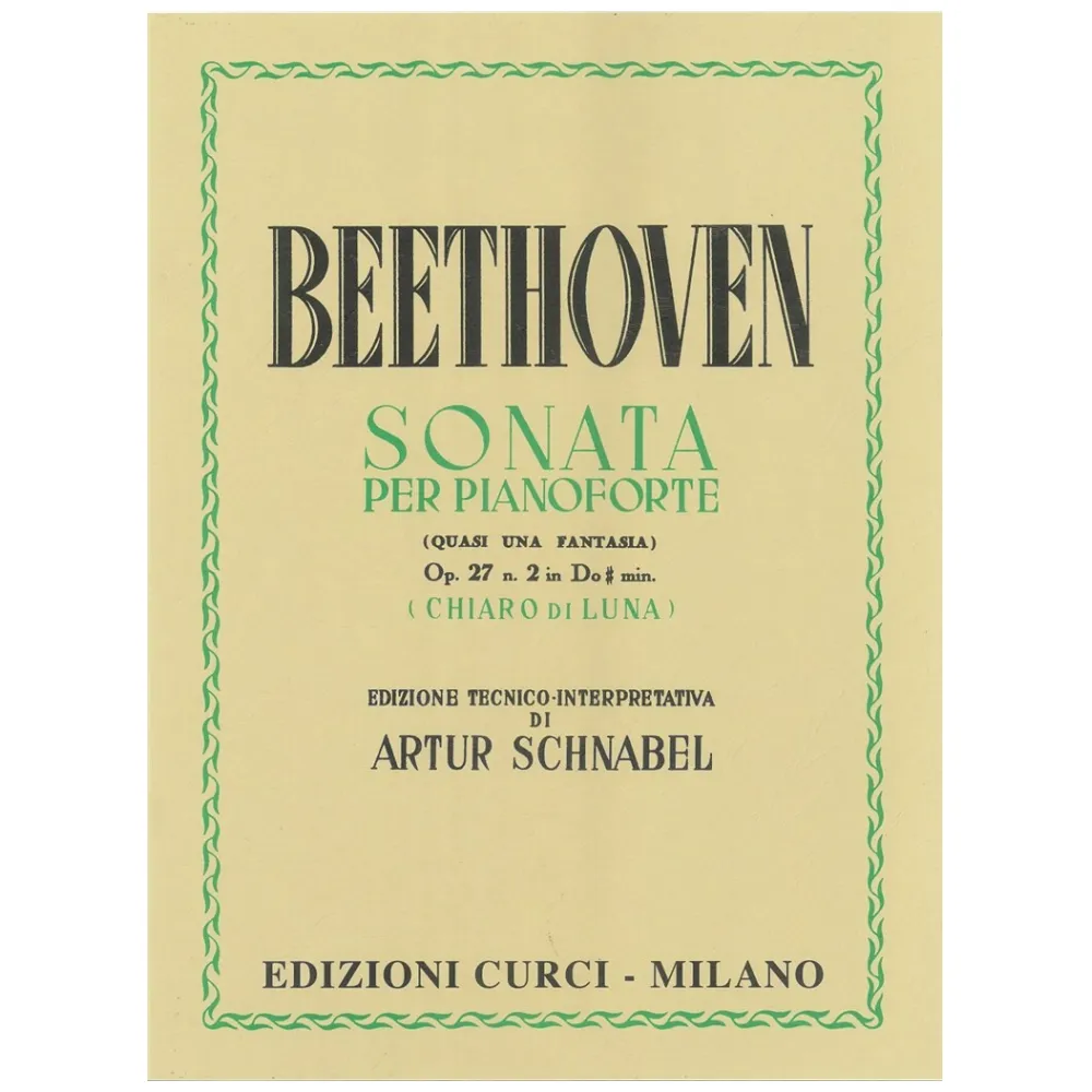 BEETHOVEN SONATA OP.27 N.2 ED. CURCI CHIARO DI LUNA