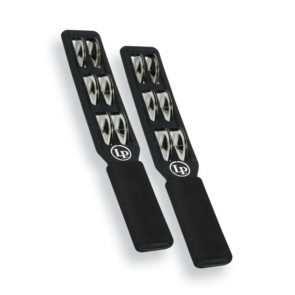 LATIN PERCUSSION LP180 JINGLE STICKS BLACK STEEL 1 PR