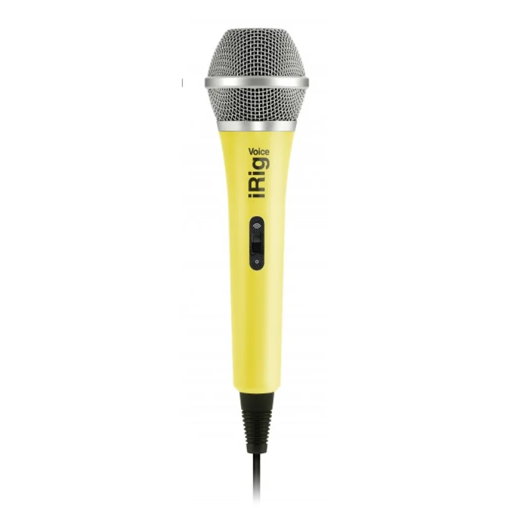 IRIG VOICE – MICROFONO PALMARE PER SISTEMI ANDROID, IOS E MAC – GIALLO