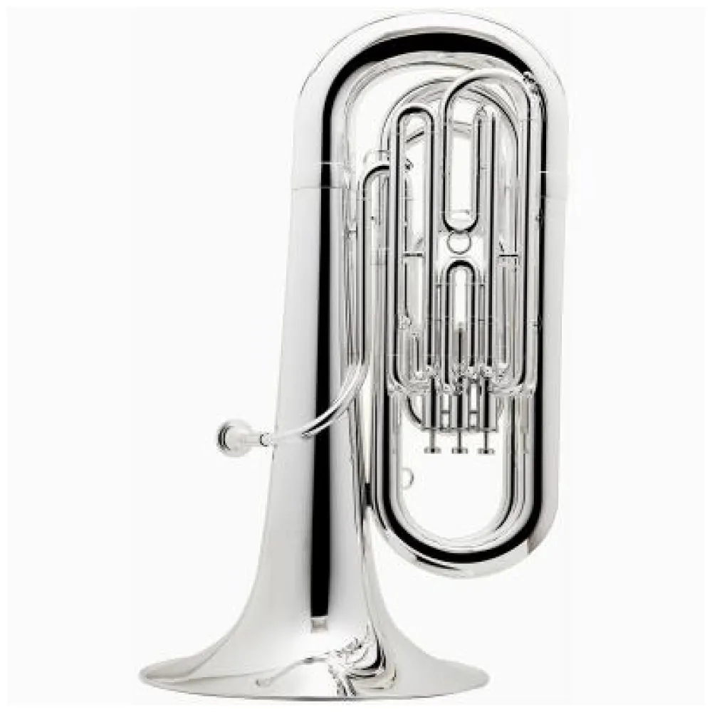 BESSON TUBA SIB BE187C TRE PISTONI ARGENTATA