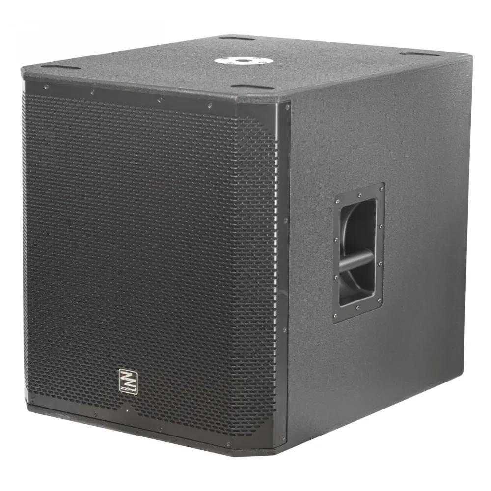 ZZIPP SUBWOOFER AMPLIFICATO DA 18″ CON CASE IN LEGNO