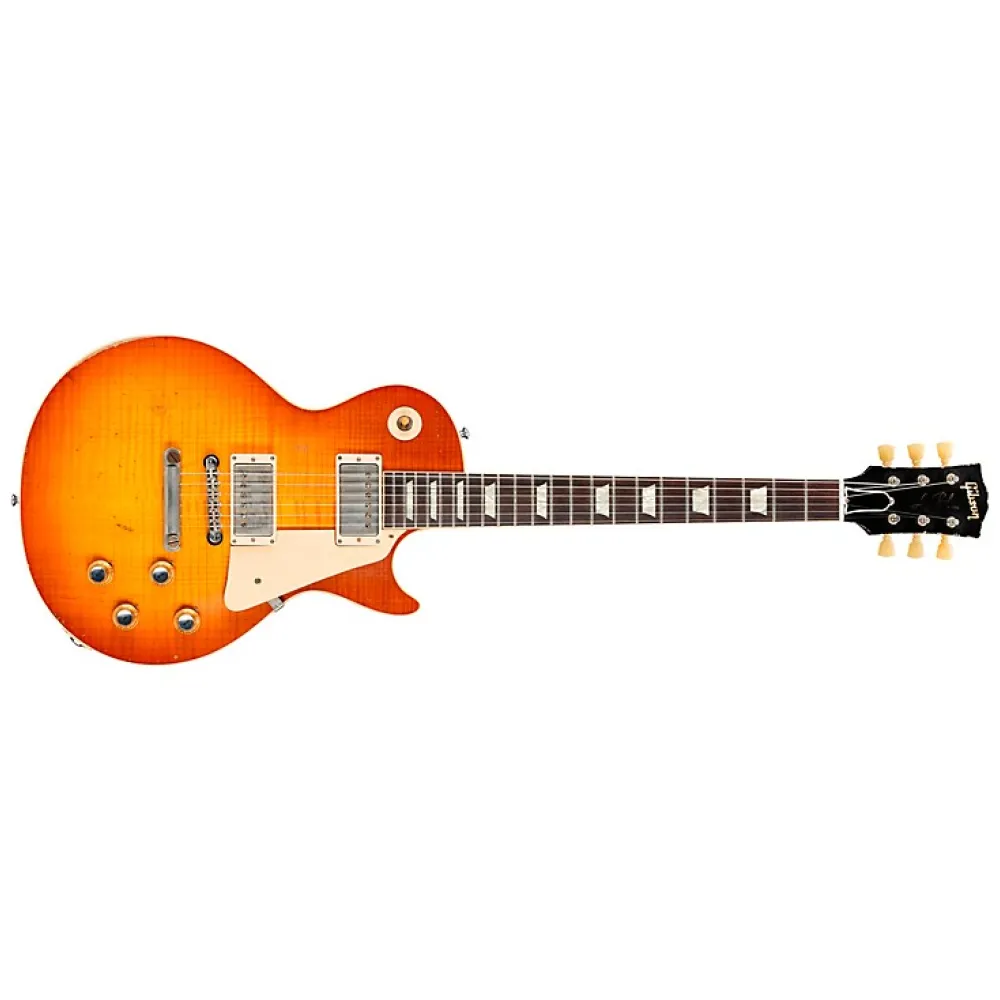 GIBSON CUSTOM SHOP MURPHY LAB 1960 LES PAUL STANDARD REISSUE – HEAVY AGED TANGERINE BURST