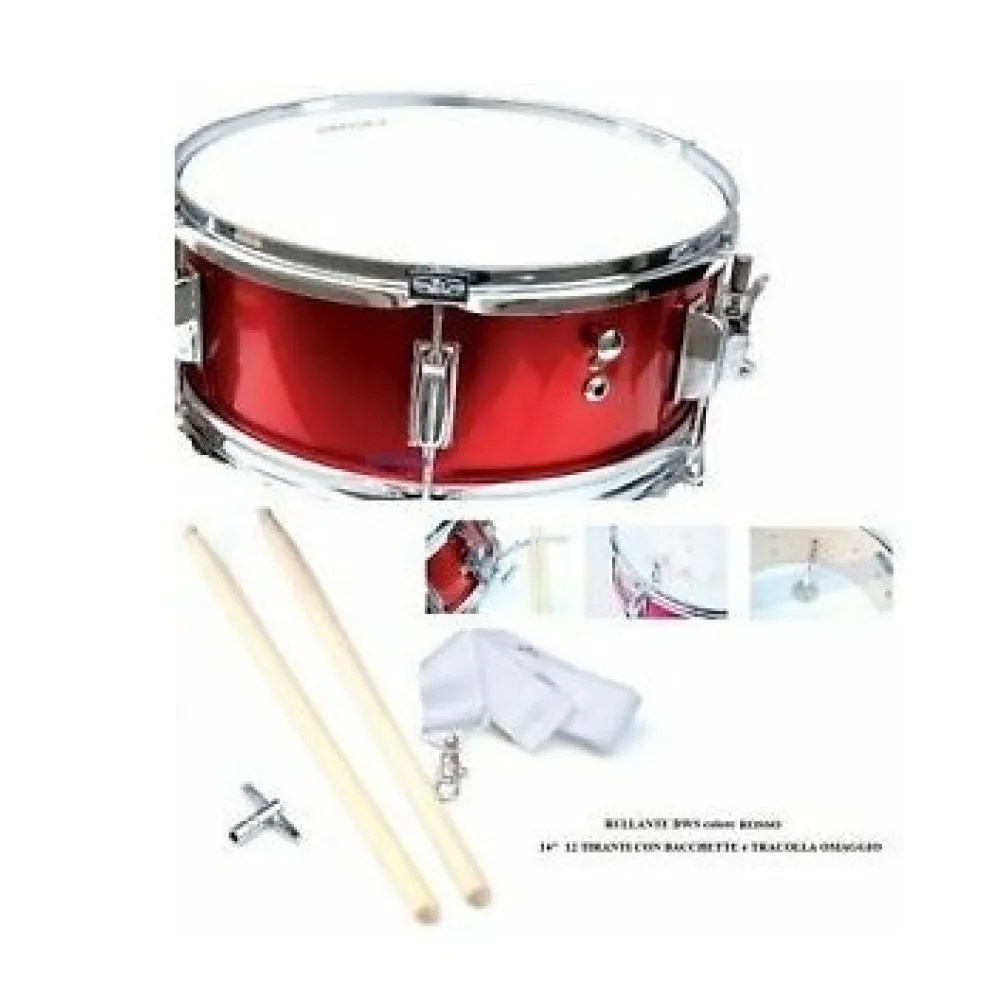 BRAHNER RULLANTE PER BANDA 14 X 5” METAL RED