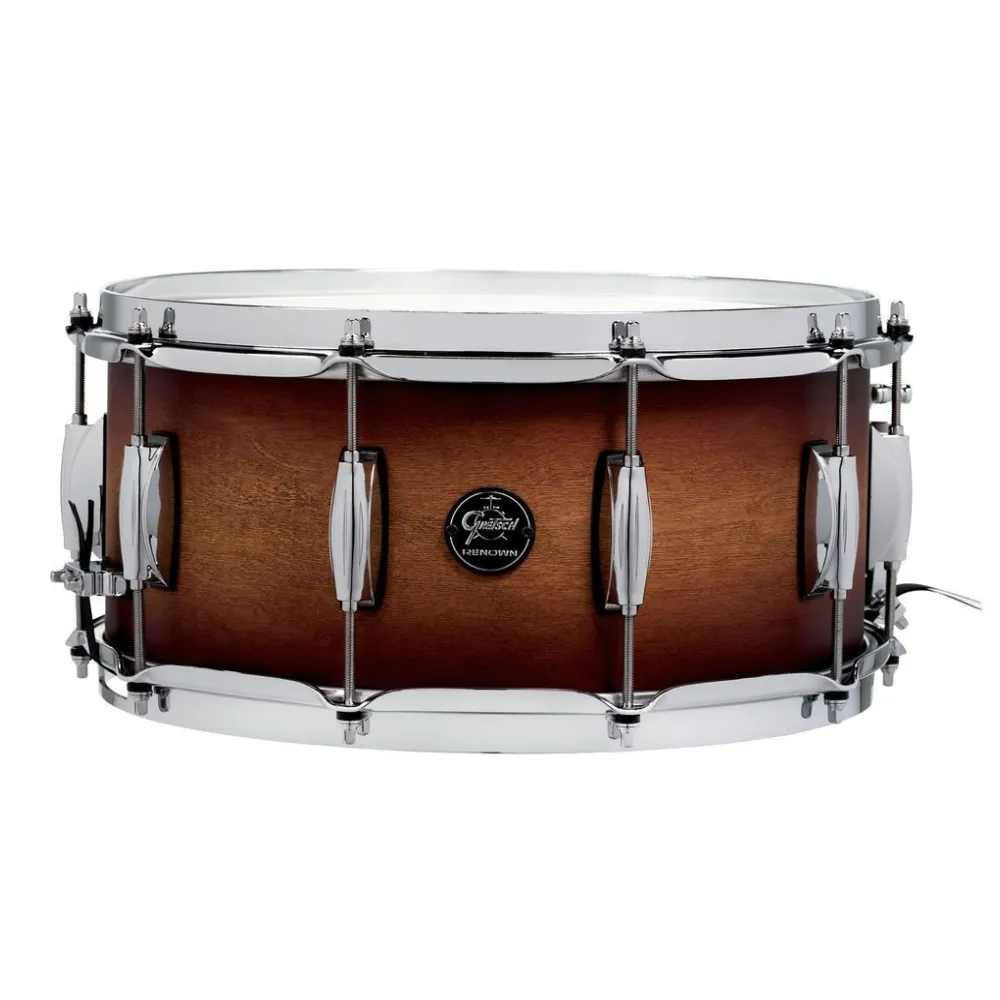 GRETSCH RENOWN MAPLE 14X6.5 SNARE DRUM SATIN TOBACCO BURST