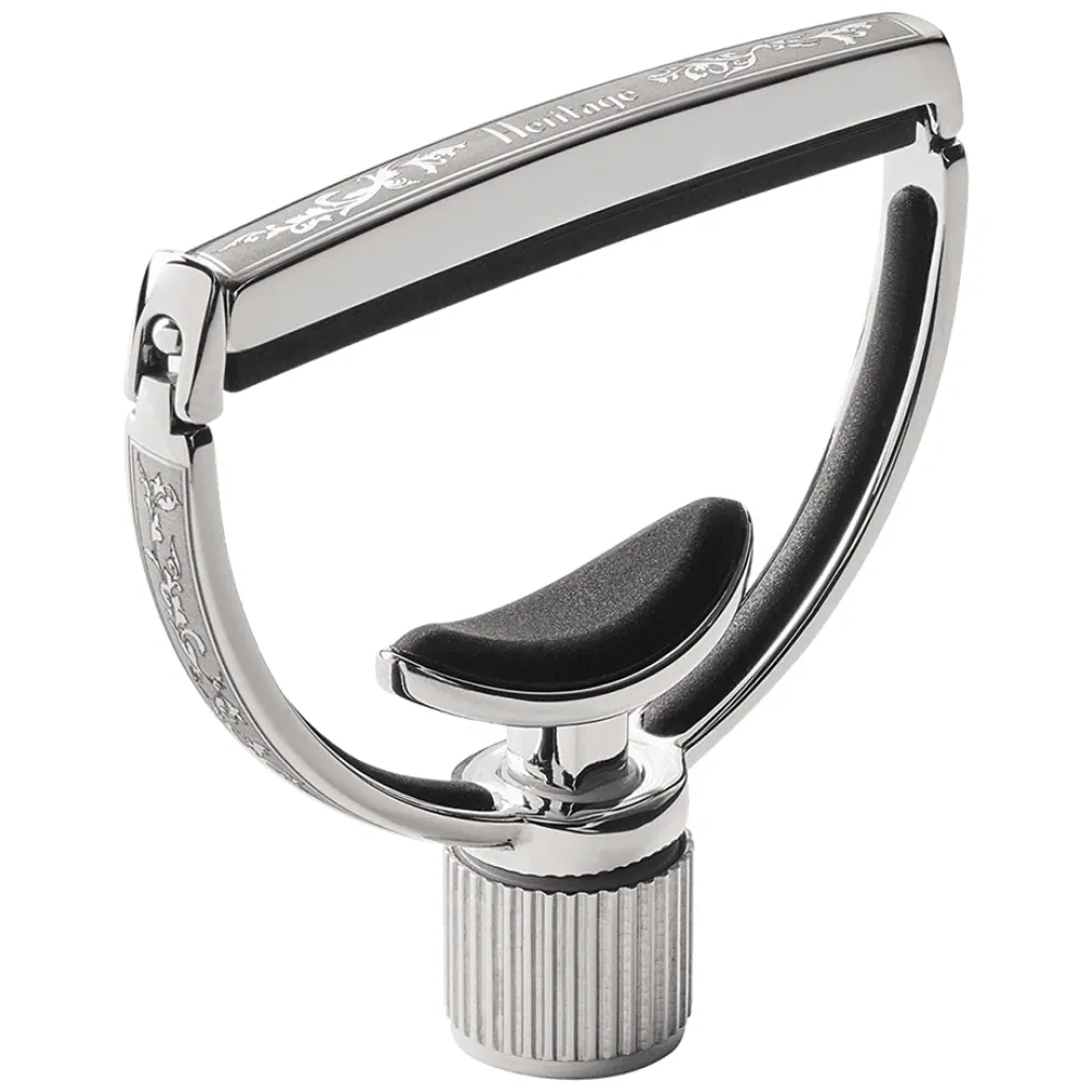 Heritage Style 3 Wide Silver Capo