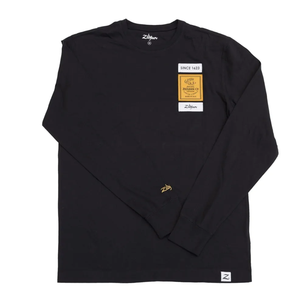 ZALS0011 LONG SLEEVE BLACK TEE SMALL