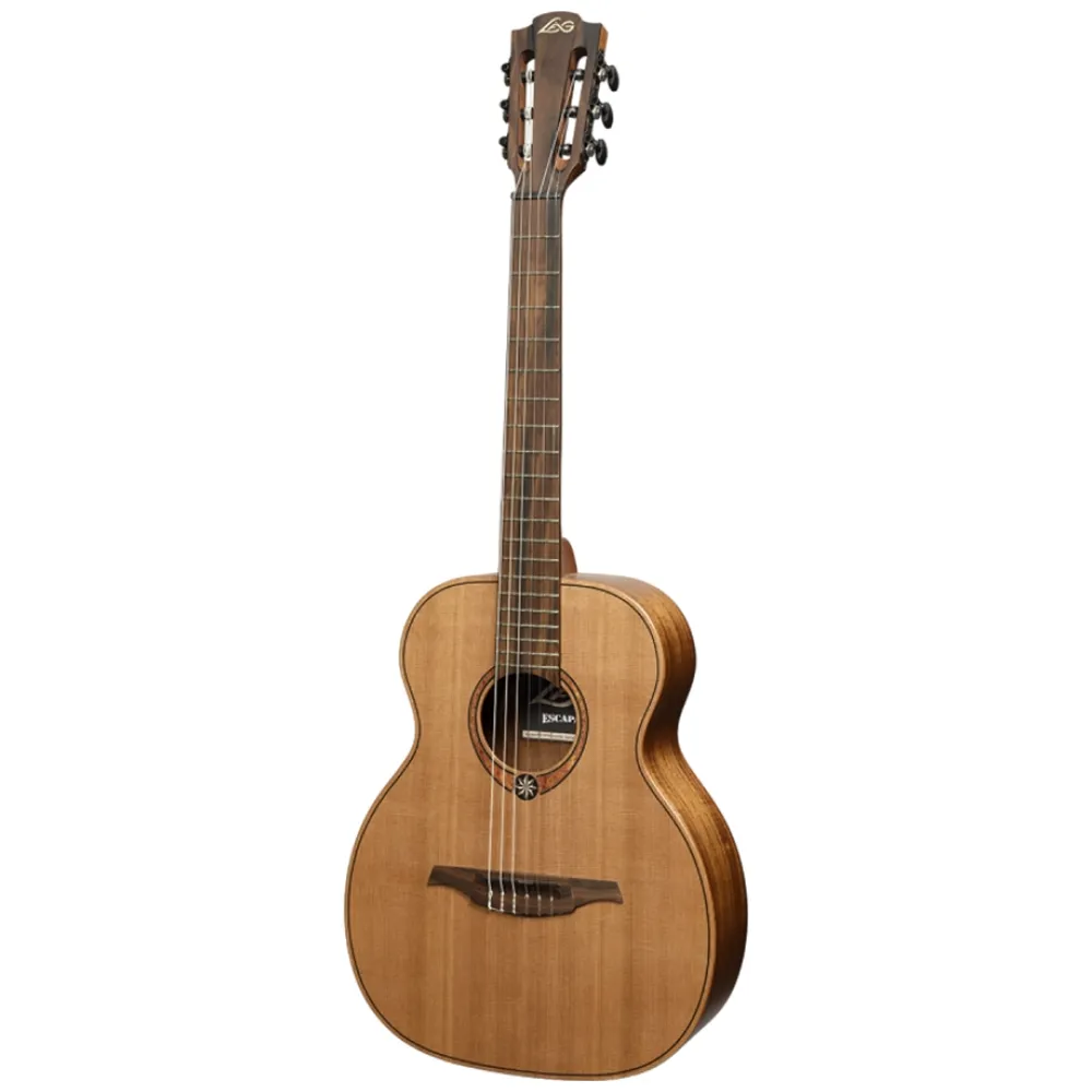 ESCAPADE-N-RCE Chitarra Acustica Travel Nylon Red Cedar EQ